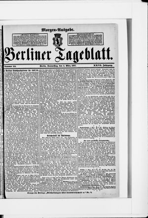 Berliner Tageblatt und Handels-Zeitung vom 04.03.1897