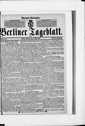 Berliner Tageblatt und Handels-Zeitung vom 05.03.1897