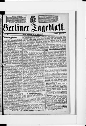 Berliner Tageblatt und Handels-Zeitung vom 14.03.1897