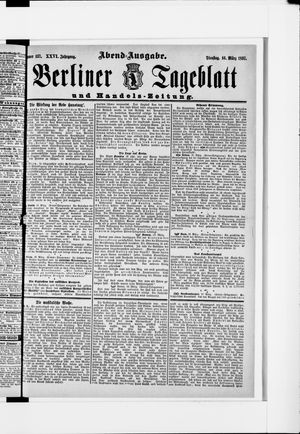 Berliner Tageblatt und Handels-Zeitung vom 16.03.1897