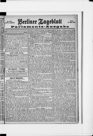 Berliner Tageblatt und Handels-Zeitung vom 31.03.1897