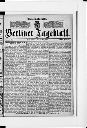 Berliner Tageblatt und Handels-Zeitung on Mar 31, 1897
