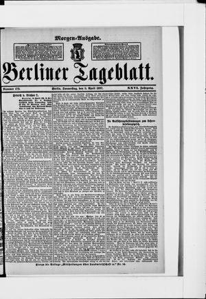 Berliner Tageblatt und Handels-Zeitung vom 08.04.1897