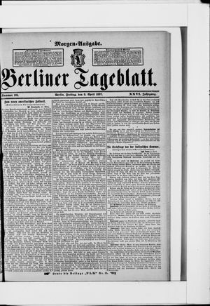 Berliner Tageblatt und Handels-Zeitung vom 09.04.1897
