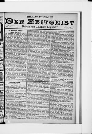 Berliner Tageblatt und Handels-Zeitung vom 12.04.1897