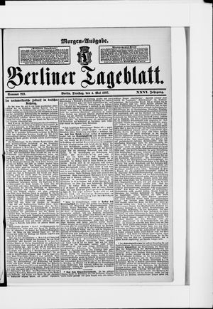 Berliner Tageblatt und Handels-Zeitung vom 04.05.1897