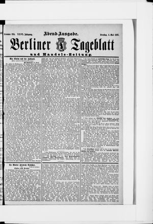 Berliner Tageblatt und Handels-Zeitung vom 04.05.1897