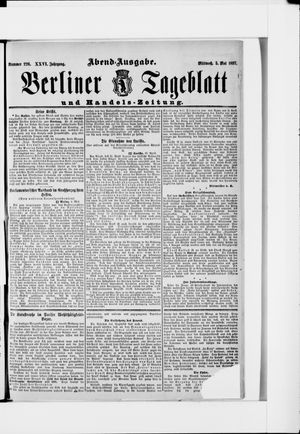 Berliner Tageblatt und Handels-Zeitung vom 05.05.1897