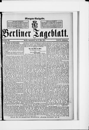 Berliner Tageblatt und Handels-Zeitung vom 08.05.1897