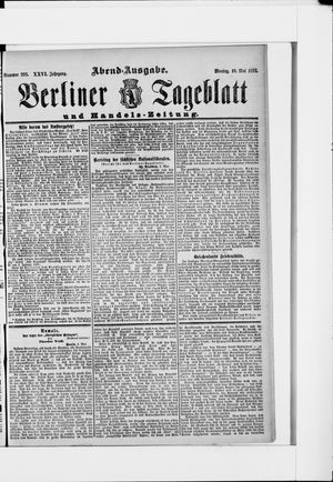 Berliner Tageblatt und Handels-Zeitung vom 10.05.1897