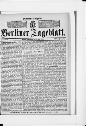 Berliner Tageblatt und Handels-Zeitung vom 15.05.1897