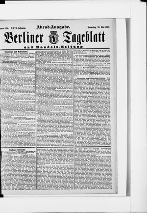 Berliner Tageblatt und Handels-Zeitung vom 20.05.1897