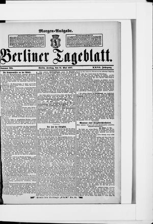 Berliner Tageblatt und Handels-Zeitung vom 21.05.1897