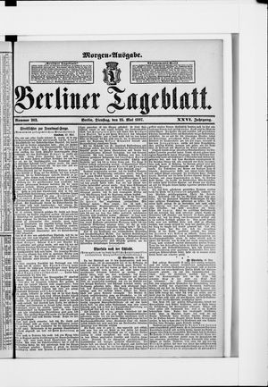 Berliner Tageblatt und Handels-Zeitung vom 25.05.1897