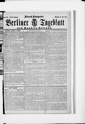Berliner Tageblatt und Handels-Zeitung vom 26.05.1897