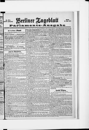 Berliner Tageblatt und Handels-Zeitung vom 27.05.1897