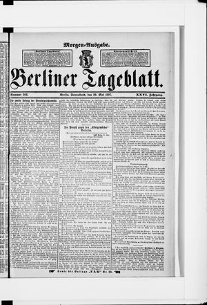 Berliner Tageblatt und Handels-Zeitung vom 29.05.1897
