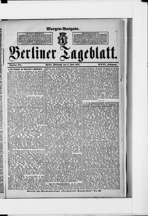 Berliner Tageblatt und Handels-Zeitung vom 02.06.1897