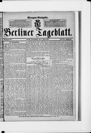 Berliner Tageblatt und Handels-Zeitung vom 03.06.1897