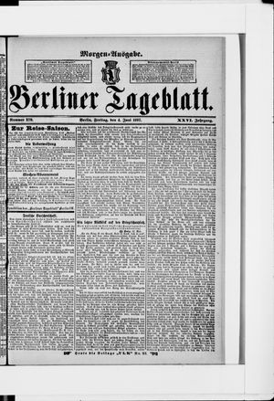 Berliner Tageblatt und Handels-Zeitung vom 04.06.1897