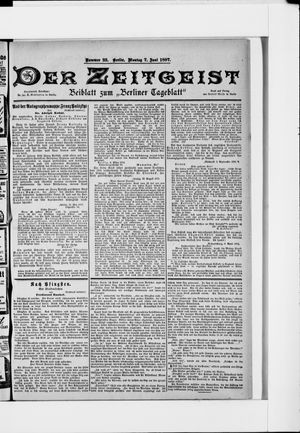 Berliner Tageblatt und Handels-Zeitung vom 07.06.1897