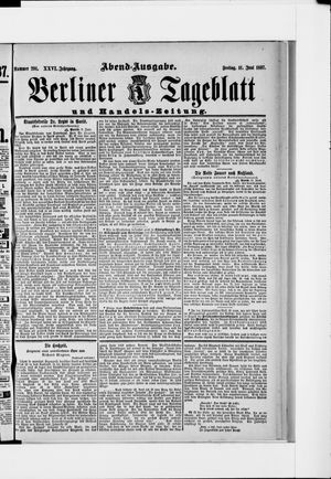 Berliner Tageblatt und Handels-Zeitung vom 11.06.1897