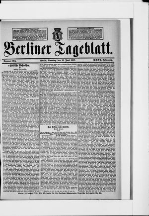 Berliner Tageblatt und Handels-Zeitung vom 13.06.1897