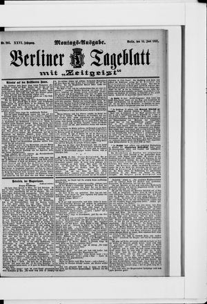Berliner Tageblatt und Handels-Zeitung vom 14.06.1897