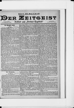 Berliner Tageblatt und Handels-Zeitung vom 14.06.1897