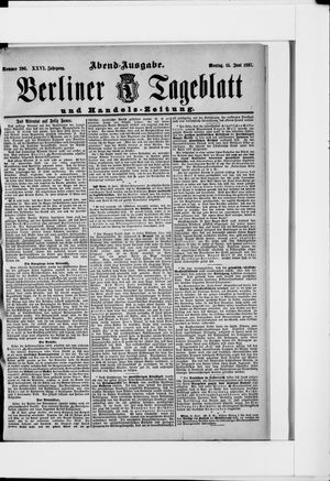 Berliner Tageblatt und Handels-Zeitung vom 14.06.1897