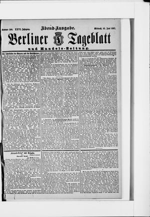 Berliner Tageblatt und Handels-Zeitung vom 16.06.1897