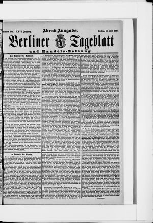 Berliner Tageblatt und Handels-Zeitung vom 18.06.1897