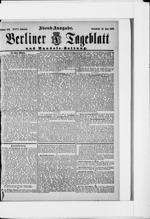 Berliner Tageblatt und Handels-Zeitung vom 19.06.1897