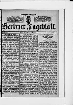 Berliner Tageblatt und Handels-Zeitung vom 22.06.1897