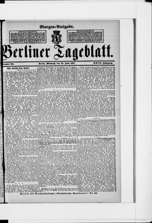 Berliner Tageblatt und Handels-Zeitung vom 23.06.1897