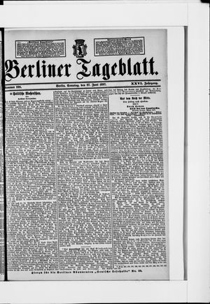 Berliner Tageblatt und Handels-Zeitung vom 27.06.1897