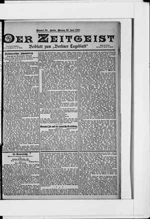 Berliner Tageblatt und Handels-Zeitung on Jun 28, 1897