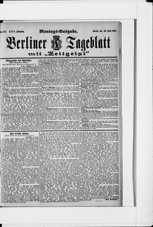 Berliner Tageblatt und Handels-Zeitung vom 28.06.1897