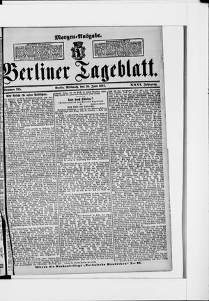 Berliner Tageblatt und Handels-Zeitung vom 30.06.1897