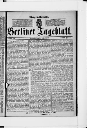 Berliner Tageblatt und Handels-Zeitung on Jul 2, 1897
