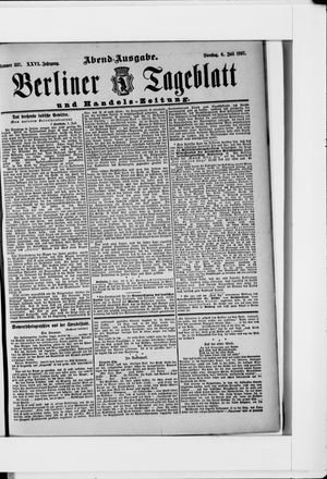 Berliner Tageblatt und Handels-Zeitung vom 06.07.1897