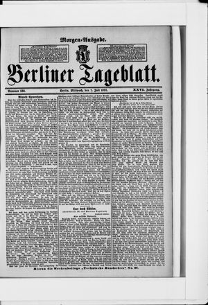 Berliner Tageblatt und Handels-Zeitung vom 07.07.1897