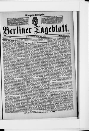Berliner Tageblatt und Handels-Zeitung vom 09.07.1897