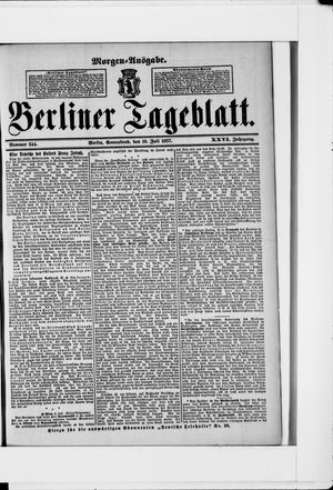 Berliner Tageblatt und Handels-Zeitung vom 10.07.1897
