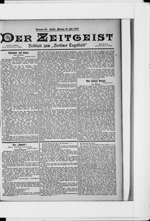 Berliner Tageblatt und Handels-Zeitung vom 12.07.1897