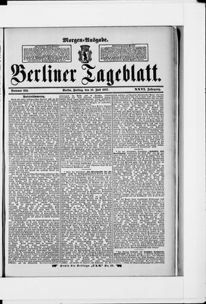 Berliner Tageblatt und Handels-Zeitung vom 16.07.1897