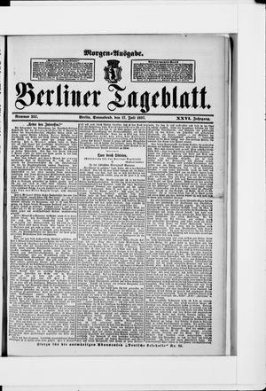 Berliner Tageblatt und Handels-Zeitung vom 17.07.1897