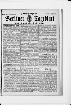 Berliner Tageblatt und Handels-Zeitung vom 17.07.1897