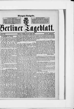Berliner Tageblatt und Handels-Zeitung vom 20.07.1897