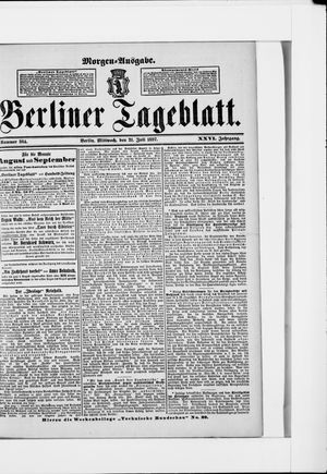 Berliner Tageblatt und Handels-Zeitung vom 21.07.1897